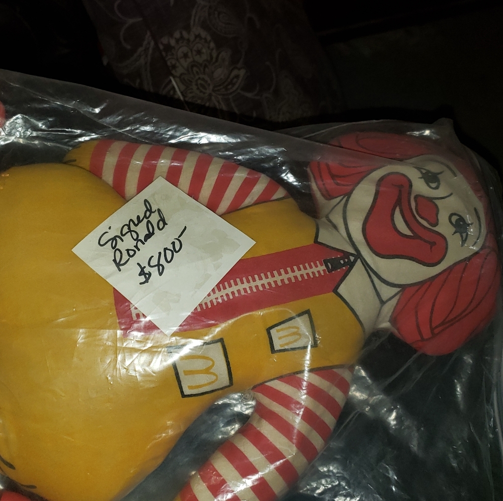 Vintage Rare Autographed Ronald McDonald Doll